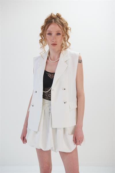 Yakalı Cep Detaylı Düz Gömlek