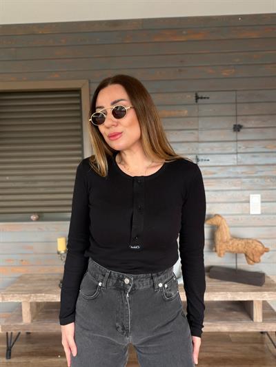 Yarım Düğmeli Kazak