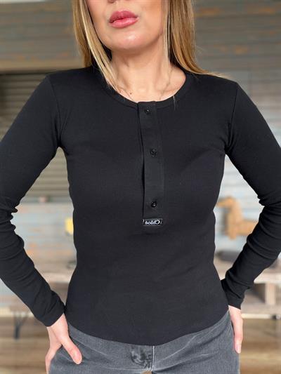 Yarım Düğmeli Kazak