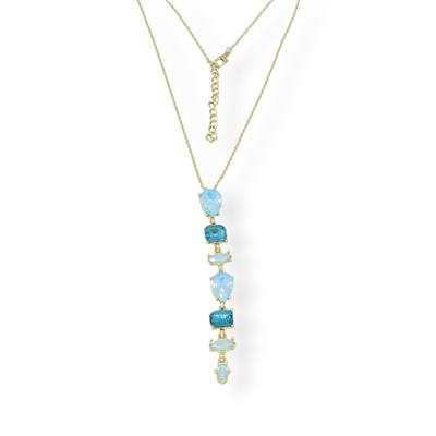 Aqua Serena – Çelik Koleksiyon Taş Detaylı Zincir Kolye