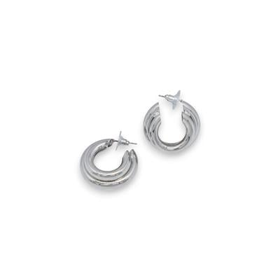 Argento – VIP Koleksiyon Gümüş Renkli Halka Küpe