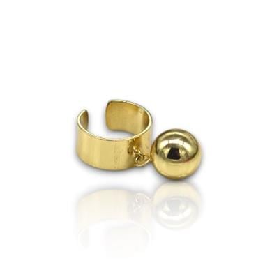 Swing Gold – Sallanan Top Detaylı Ayarlanabilir Altın Renkli Yüzük