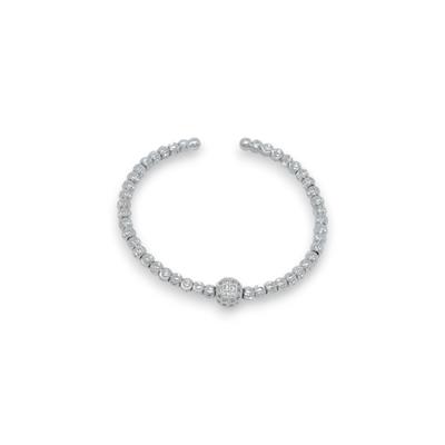 Bella Silver – VIP Koleksiyon Gümüş Renkli Taş Detaylı Kadın Bileklik