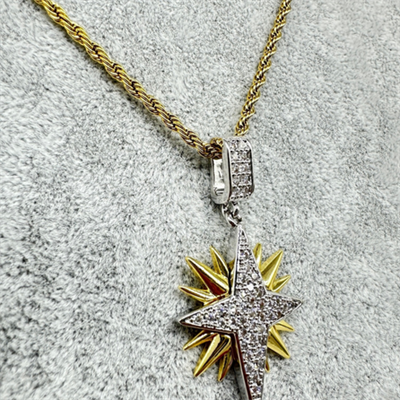 Stellara – Çelik Koleksiyon Gold Renkli Kuzey Yıldızı Figürlü Çoklu Kolye Seti