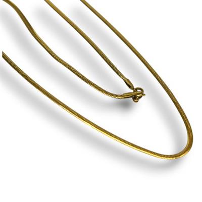 Serpenza – 316L Gold Renkli İtalyan Zinciri Erkek Kolye