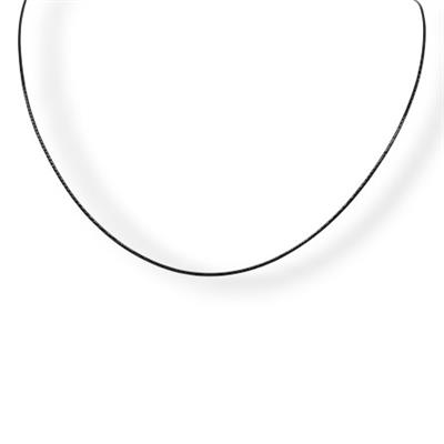 Line – 316L Siyah Çelik Düz Erkek Kolye