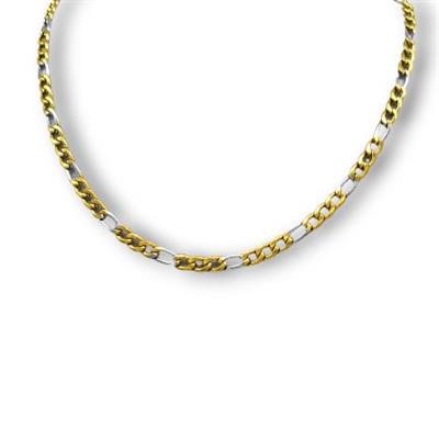 Bicolor – 316L Çelik Gold & Gümüş Renkli Erkek Kolye