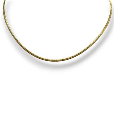 Serpenza – 316L Gold Renkli İtalyan Zinciri Erkek Kolye