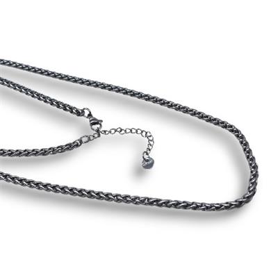 Twist – 316L Çelik Gümüş Renkli Burgu Zincir Erkek Kolye
