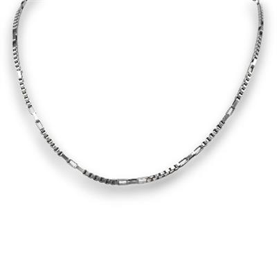 Strukt – 316L Çelik Gümüş Renkli Desenli Erkek Kolye