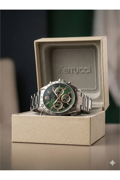 Function Erkek Kol Saati 43 mm Çelik Yeşil Kadran