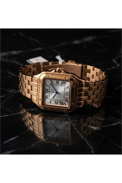 J.G. Polo Club Kadın Kol Saati Kare Kasa Roma Rakamlı Gold Renk Çelik Kordon Quartz 26 mm