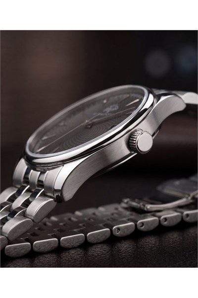 JG Polo Club 42mm Siyah Kadranlı Erkek Kol Saati Çelik Kordon Klasik Damat Saati 5 ATM