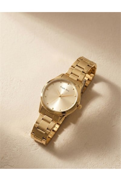 Kadın Kol Saati Gold Çelik 31-34 mm Quartz Mineral Cam