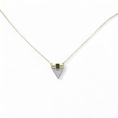 Liora – Çelik Koleksiyon Taş Detaylı Kolye