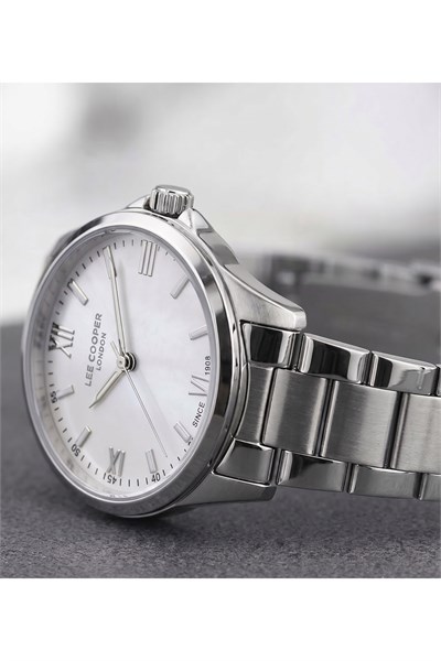 London Kadın Kol Saati 36 mm Gümüş Çelik Kordon Kadran Quartz