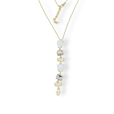 Luna Serena – Çelik Koleksiyon Taş Detaylı Zincir Kolye