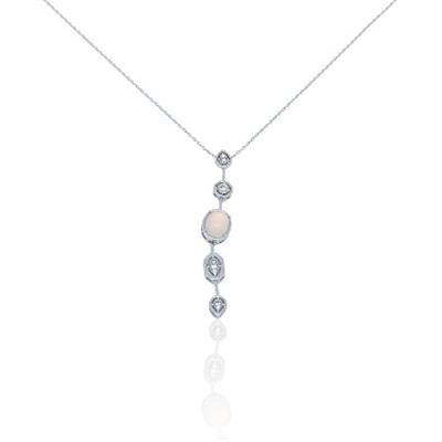 Lunea – VIP Koleksiyon Gümüş Renkli Dekolte Kolyesi