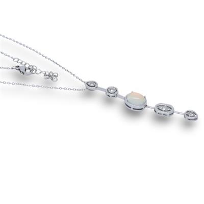 Lunea – VIP Koleksiyon Gümüş Renkli Dekolte Kolyesi