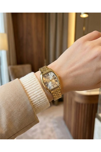 Milano Kadın Kol Saati Gold Çelik Oval Kasa Quartz 26-30 mm