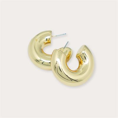 Orlina – VIP Koleksiyon Gold Renkli Halka Küpe