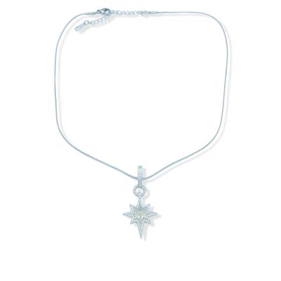 Polaris – Çelik Koleksiyon Kuzey Yıldızı Taşlı Gümüş Kolye