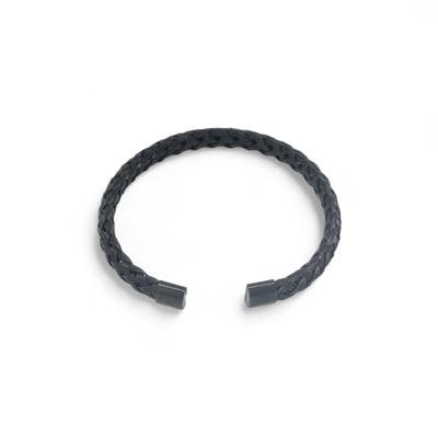 Ravon – 316L Çelik Siyah Örgü Formlu Ayarlanabilir Erkek Bileklik