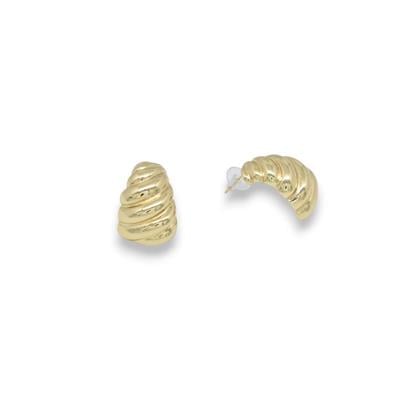 Solvia – VIP Koleksiyon Gold Renkli Burgulu Küpe