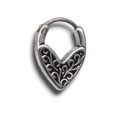 Vorn – 316L Çelik Desenli Halka Erkek Küpe