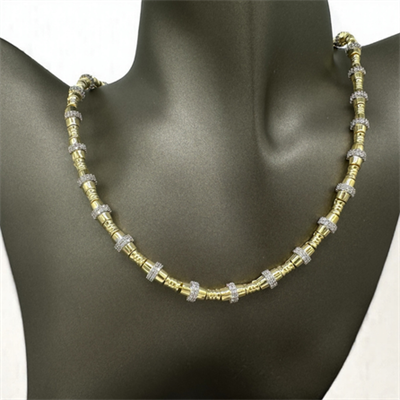 Aureon – VIP Koleksiyon Gold ve Gümüş Renkli Zirkon Taşlı Kolye