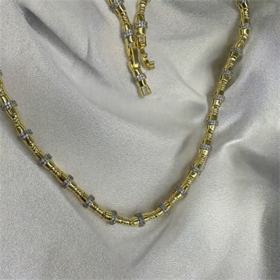 Aureon – VIP Koleksiyon Gold ve Gümüş Renkli Zirkon Taşlı Kolye