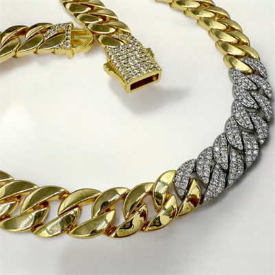 Gravon – VIP Koleksiyon Gold ve Gümüş Renkli Taşlı Gurmet Kolye