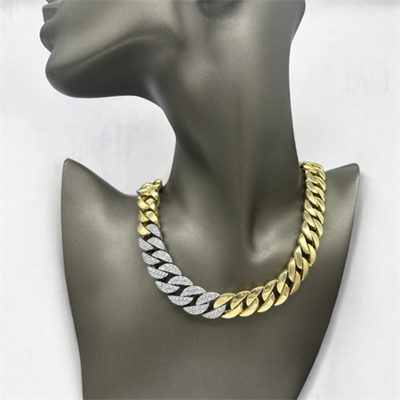 Gravon – VIP Koleksiyon Gold ve Gümüş Renkli Taşlı Gurmet Kolye