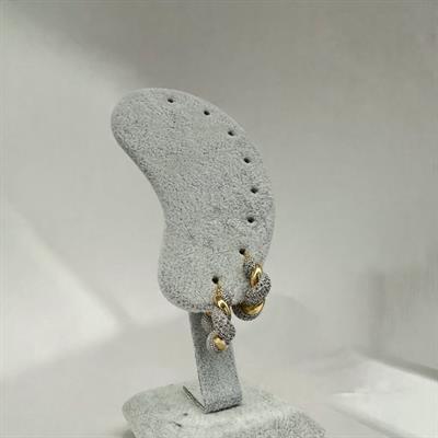 Liora – VIP Koleksiyon Gold ve Gümüş Renkli Burgu Halka Küpe