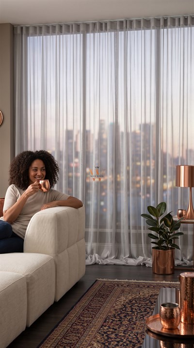 Dove Gümüş Tül Perde, Salon Yatak Odası Mutfak Cam Balkon