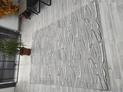Modern Desenli Krem Gri renk Halı 160*230 
