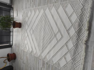 Modern Desenli Krem Renk 160*230 kilim