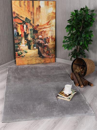Modern Kaymaz Taban Parça Halı/Yolluk Gri 80*120