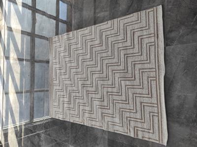 MODERN ZARİF DOKUMA KİLİM 120*170 KREM-KAHVE