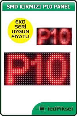 LEDPİKSELTEK RENK PANELLERSMD KIRMIZI P10 PANEL