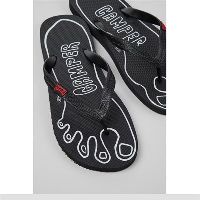 Camper Flip Flop Siyah Unisex Parmak Arası Terlik CMPK500024-001 CMP.001