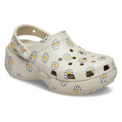 Crocs Classic Platform Floral Clog Kadın Terlik CR212668 CRC.1WY