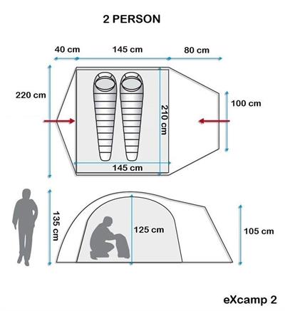 Evolite EXCAMP2 2 KİŞİLİK ÇADIR EVO-9209