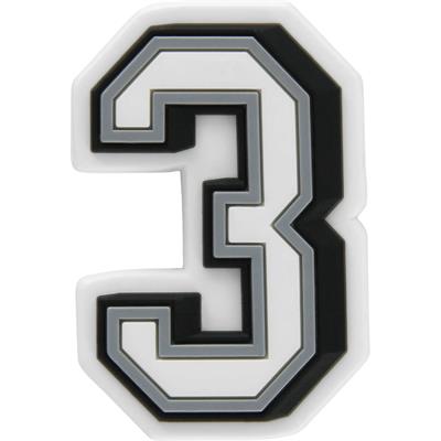 Jibbitz B W Number 3 J03007