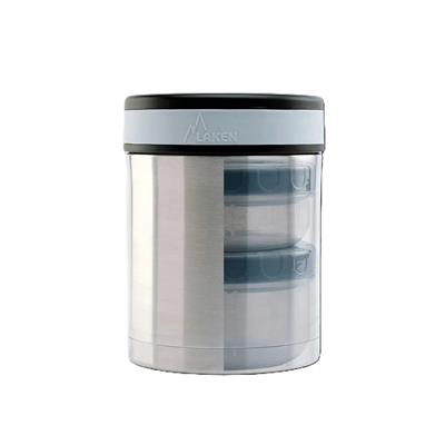 Laken 18/8 Çelik Yemek Termosu 1L + Neopren Kılıf - City - LKDLP10C