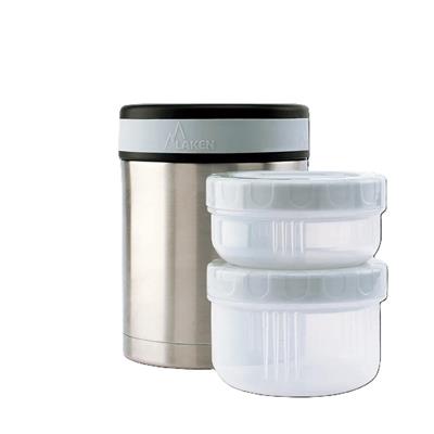 Laken 18/8 Çelik Yemek Termosu 1L + Neopren Kılıf - City - LKDLP10C