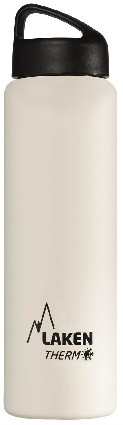 Laken Çelik 18/8 Classic Termos Şişe 1L - Beyaz LKTA10B