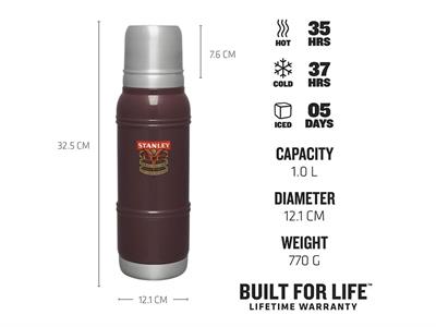 Stanley  1.1QT MILESTONES VAC BTL 1940 GARNET GLOSS EU AS1010987006