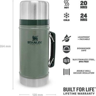 Stanley 1.0QT CLASSIC VAC FJ H.GREEN -EU Termos AS1007937003