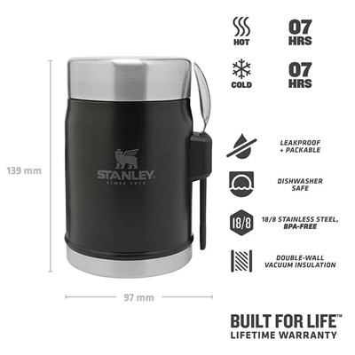 Stanley 1627719-STAN 14OZ CLASSIC VACFJ M.BLACK AS10-09382-005